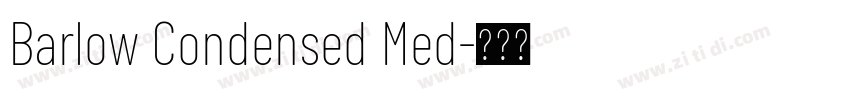 Barlow Condensed Med字体转换